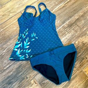 Title Nine Tankini swimsuit set. 34D, small